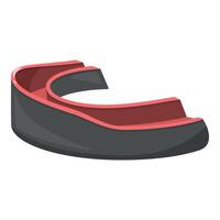 Modern empty bench with red upholstery for waiting room vector