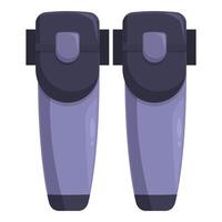 Modern exoskeleton supporting legs while standing vector