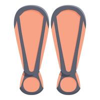 Pair of shin guards protecting athlete legs during soccer game vector