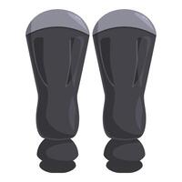 Bionic legs standing prosthetic limbs technology vector