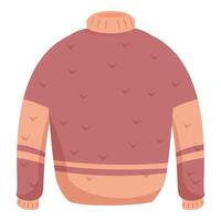 Warm knitted sweater providing comfort and style for cold days vector