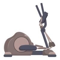 Elliptical trainer machine for home cardio workout vector