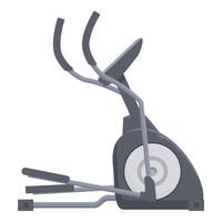 Elliptical trainer machine standing ready for workout vector