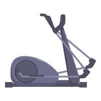 Elliptical trainer standing on a white background vector