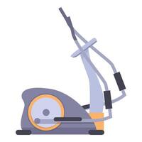 Elliptical trainer machine for working out cardio in the gym vector