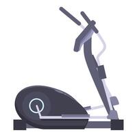 Elliptical trainer standing on white background showing healthy lifestyle vector