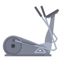 Modern elliptical trainer standing on floor for home gym vector