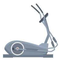 Modern elliptical cross trainer machine for home gym workout vector