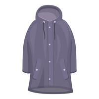 Waterproof raincoat protecting from cold and rain vector