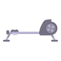 Modern rowing machine for working out muscles at home vector