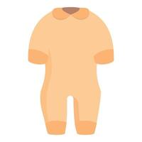 Baby clothes with short sleeves and collar for comfortable wearing vector