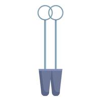 Dental amalgam carrier instrument holding amalgam filling vector