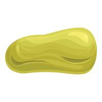 Green wasabi bean floating in the air vector