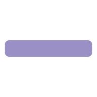 Pastel purple rounded rectangle shape on white background vector