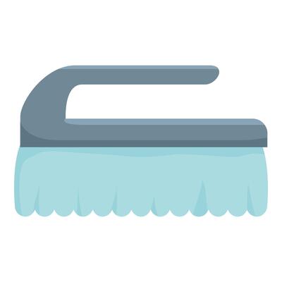 Cleaning brush scrubbing tool with plastic handle for housekeeping
