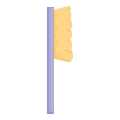 Cleaning brush with plastic handle for scrubbing and washing