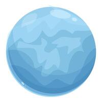 Blue planet floating in space showing atmosphere vector