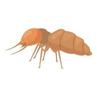 Termite walking and searching for food vector