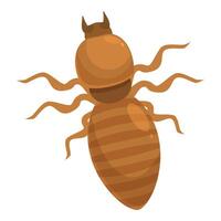 Dangerous termite walking on white background vector