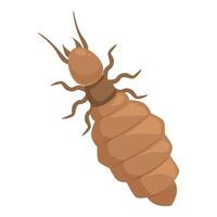 Termite is showing its segmented body and antennae vector