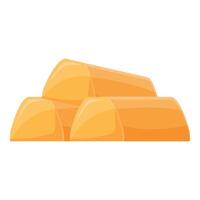 Gold bars forming a pyramid shape representing wealth and investment vector