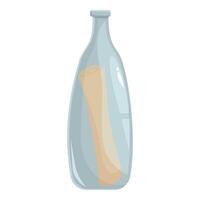 Message in a bottle is keeping a secret inside vector
