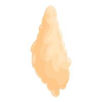 Steamed dumpling floating in white background for asian restaurant menu vector