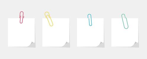notes paper pin vector