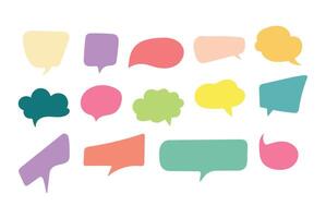 color text bubble image vector