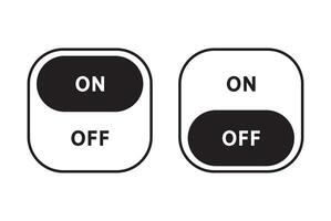 on off icon vector