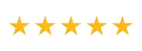 rating stars icon vector