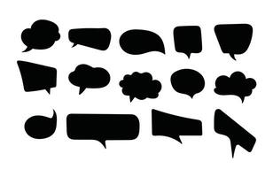 black text bubble image vector