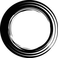 circle line drawing design vector