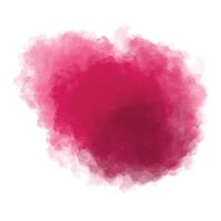 Abstract watercolor hand paint pink splash on white background vector