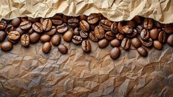 Coffee Beans Falling Into Pile photo
