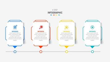 Three Step Infographic label design template with line icons. process steps diagram, presentations, workflow layout, banner, flow chart, info graph illustration. vector