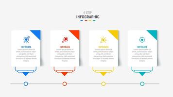 Three Step Infographic label design template with line icons. process steps diagram, presentations, workflow layout, banner, flow chart, info graph illustration. vector