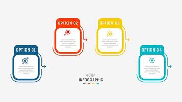 Three Step Infographic label design template with line icons. process steps diagram, presentations, workflow layout, banner, flow chart, info graph illustration. vector