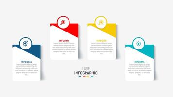 Three Step Infographic label design template with line icons. process steps diagram, presentations, workflow layout, banner, flow chart, info graph illustration. vector
