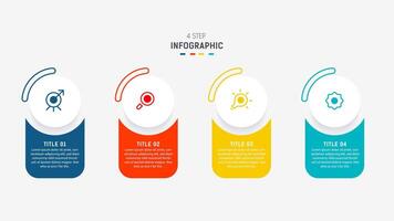 Three Step Infographic label design template with line icons. process steps diagram, presentations, workflow layout, banner, flow chart, info graph illustration. vector
