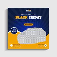 Black Friday Sale Social Media post or Web Banner Template vector