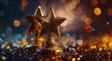 Gold Star Awards Ceremony With Confetti photo