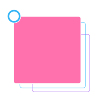 Element frame square retro 80s-90s style. png