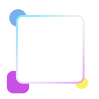 Element frame square retro 80s-90s style. png
