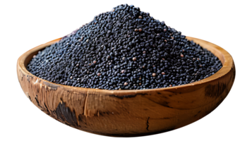 Poppy seeds on a transparent background png