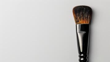 Makeup brush mockup with copy space photo