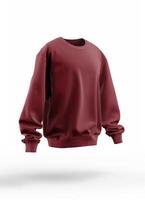 Red sweatshirt mockup photo