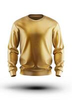 A golden sweatshirt mockup photo