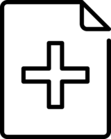Add File. File Document Icons, simple illustration editable stroke. png