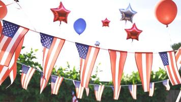 July 4th the day of United States of American independence photo